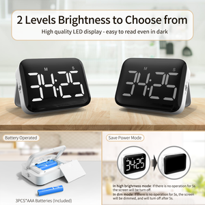 Timer da cucina di vendita caldo display a grande schermo timer digitale con pulsanti tipo di batteria misuratore di tempo per uso interno - Product Image 4