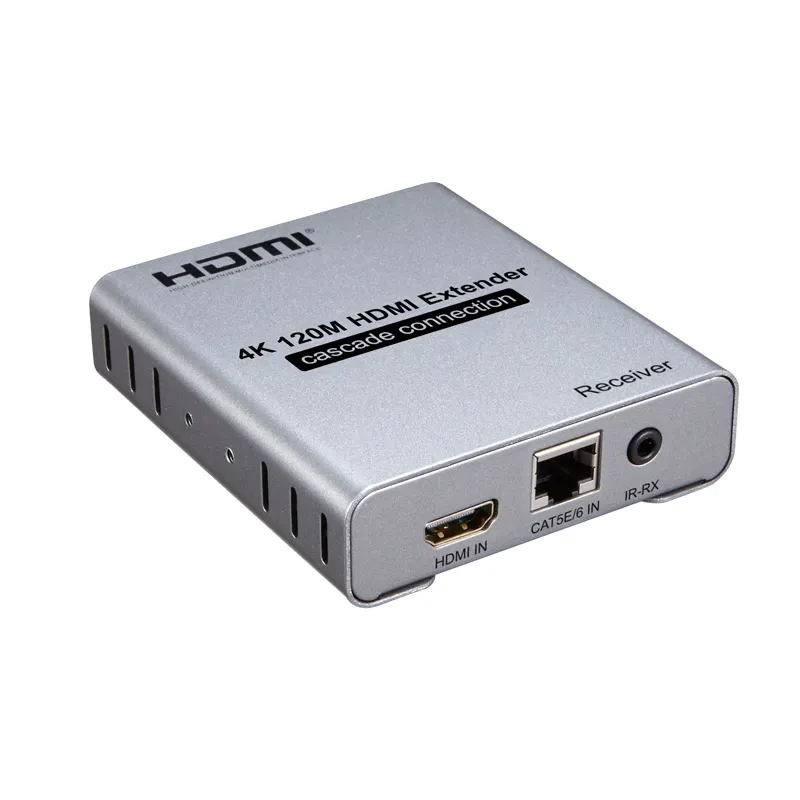 4K 120M HDMI Extender Kaskaden verbindung über CAT5e CAT6 RJ45 Ethernet LAN Netzwerk kabel verlängerung Splitter Sender Empfänger