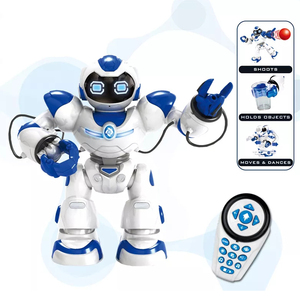 Kids Interactive Toys Battery Operated Smart <strong>Robot</strong> Toys 2.4g Intelligent Remote Control <strong>Programming</strong> With <strong>Robot</strong> Shoot Bullets