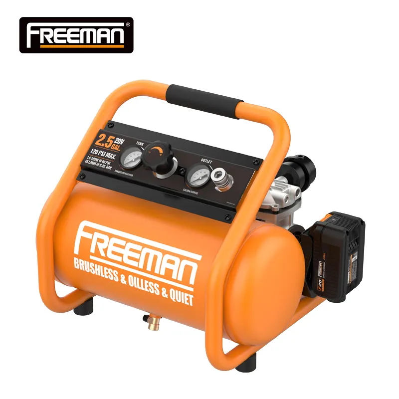 Freeman 10L 8Bar 20V DC Brushless Cordless portatile piccolo olio libero pistola Spray compressore d'aria per uso domestico