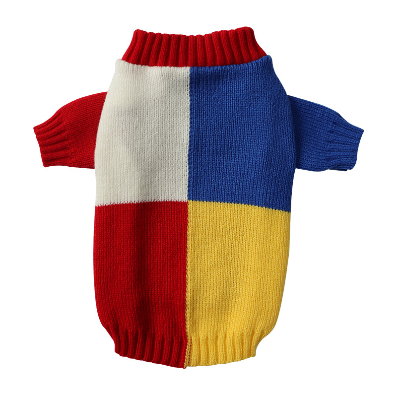 Pull bloc - rouge bleu jaune