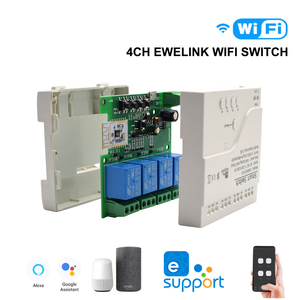 Ewelink Smart Fernbedienung Drahtloses WLAN-Schalt modul 4CH DC 7-32V 5V 12V 24V 220V HF-Empfänger 10A WLAN-Relais Für Alexa DIY - Product Image 2