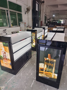 אופנה בושם תצוגה ארונות לקוח תצוגה מותאם אישית עם lightbox