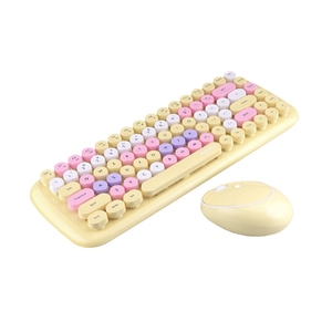 Teclado inalámbrico colorido de 2,4G con ratón óptico Juego de teclado y ratón de diseño compacto - Product Image 6