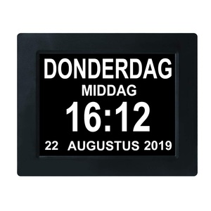 Quà Tặng Giáng Sinh Hiển Thị Chữ Cái Cực Lớn Đồng Hồ Lịch Báo Thức Giảm Trí Nhớ Cho Người Già Ở Hà Lan - Product Image 1