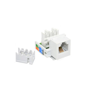 Beyaz Cat3 Keystone Jack 90 derece UTP modüler Jack - Product Image 1