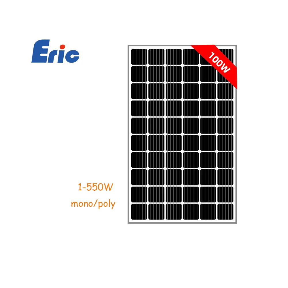 Panneau solaire mince 100W 200W 300W 400W Nouveau design Panneaux solaires Mini panneau solaire pour calculatrice