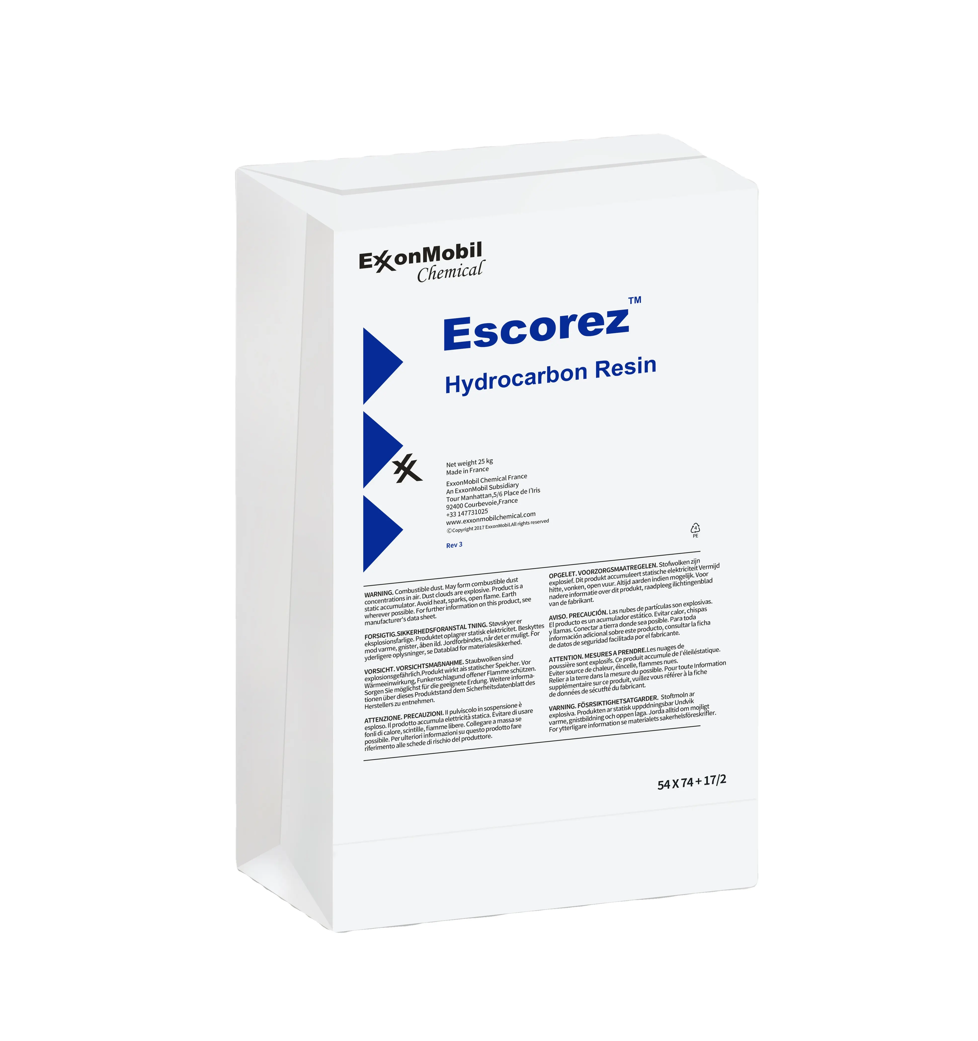 ExxonMobil ESCOREZ E5300 aglutinante Granular de resina de petróleo para EVA SBS APP APAO de caucho Natural