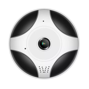 ワイヤレスIPカメラWiFiフィッシュアイパノラマ1080P360度ミニカメラ2MPホームセキュリティWiFiIcseeカメラ (双方向オーディオ付き) - Product Image 2