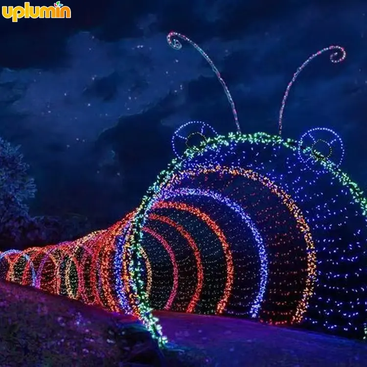 Uplumin Natal decorativo LED arco luz túnel LED Archway luzes evento quadrado decoração arco