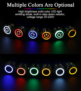19mm 22mm IP68 12VDC Pir Motion <strong>Push</strong> <strong>Button</strong> Proximity LED Light Turn on OFF Reset <strong>Infrared</strong> Induction Waterproof Ir <strong>Sensor</strong> <strong>Switch</strong> - Product Image 6