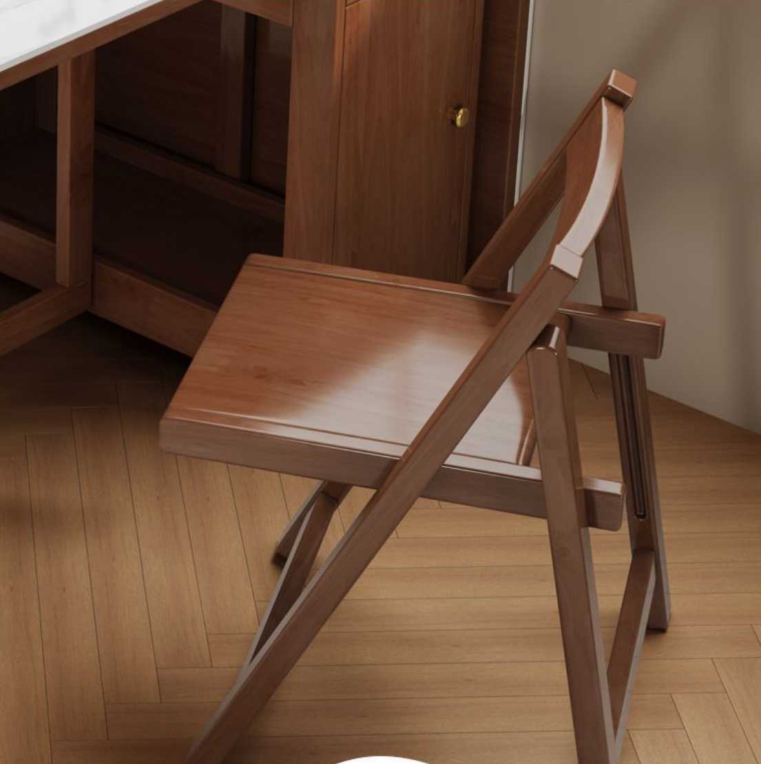 Solid Wood Folding Chairs*2