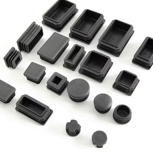 Dayanıklı polietilen boru fiş kare uç kapağı Anti-Scratch plastik uç ekler için çelik boru - Product Image 1