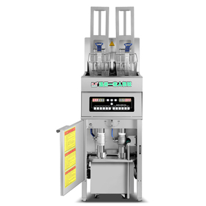 Akıllı çift sistem otomatik kaldırma ve filtre yağı ticari yüksek sıcaklık yüksek fırın fritöz cips için - Product Image 4