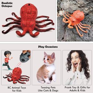 Ept điều khiển từ xa hồng ngoại bạch tuộc với ánh sáng Pin hoạt động động vật RC đồ chơi bạch tuộc bò bạch tuộc với RC - Product Image 5