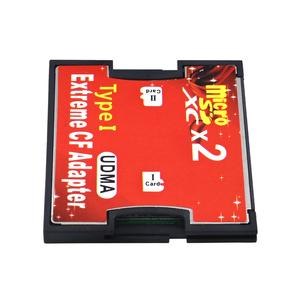 用于MicroSD SDHC SDXC紧凑型闪存I型存储卡读卡器转换器的双微SD TF至CF适配器 - Product Image 4