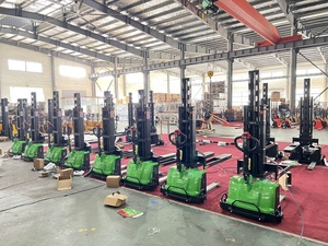 Hyder 1300kgs 1,6 M apilador de carga automática apilador de montacargas portátil suministro del fabricante para carga/descarga de contenedores