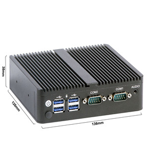 Computadora de escritorio industrial sin ventilador Intel Alder Lake N100 N95, 2LAN, enrutador de Firewall de PC de cliente ligero Pfsense