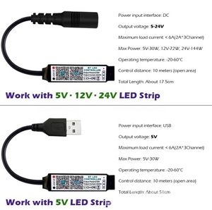 Bluetooth RGB-Controller ZENGGE APP Infrarot-Empfang Dimmen Farb-Timing-Schalter Intelligente Lichtstreifen-Steuerung - Product Image 6