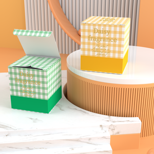 Wholesale Full Color Printing Scented Candles <strong>Box</strong> Custom Reusable Square Shape Candles <strong>Box</strong> Best Selling Checkerboard Gift <strong>Box</strong> - Product Image 3