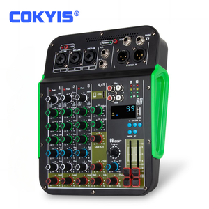 Yeni canlı kayıt profesyonel ses kartı karıştırma konsolu 5 kanal OTG cep telefonu bilgisayar Bluetooth yankı etkisi DJ mikseri - Product Image 1