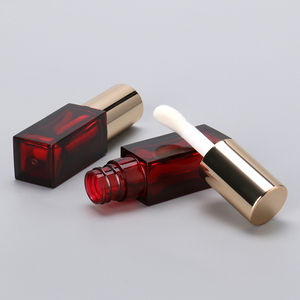 OMI square Lip Oil Bottle with <strong>Doe</strong> Foot Small Bottles for Lip Oil Recyclable Lip Tint Tube Packaging Cute - Product Image 4