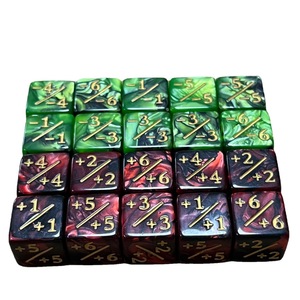 Math <strong>Counting</strong> Teaching Add Subtract Dice Board Game <strong>Symbol</strong> Digital Dice Plus and Minus 16mm Acrylic Dice for Promotion Gifts