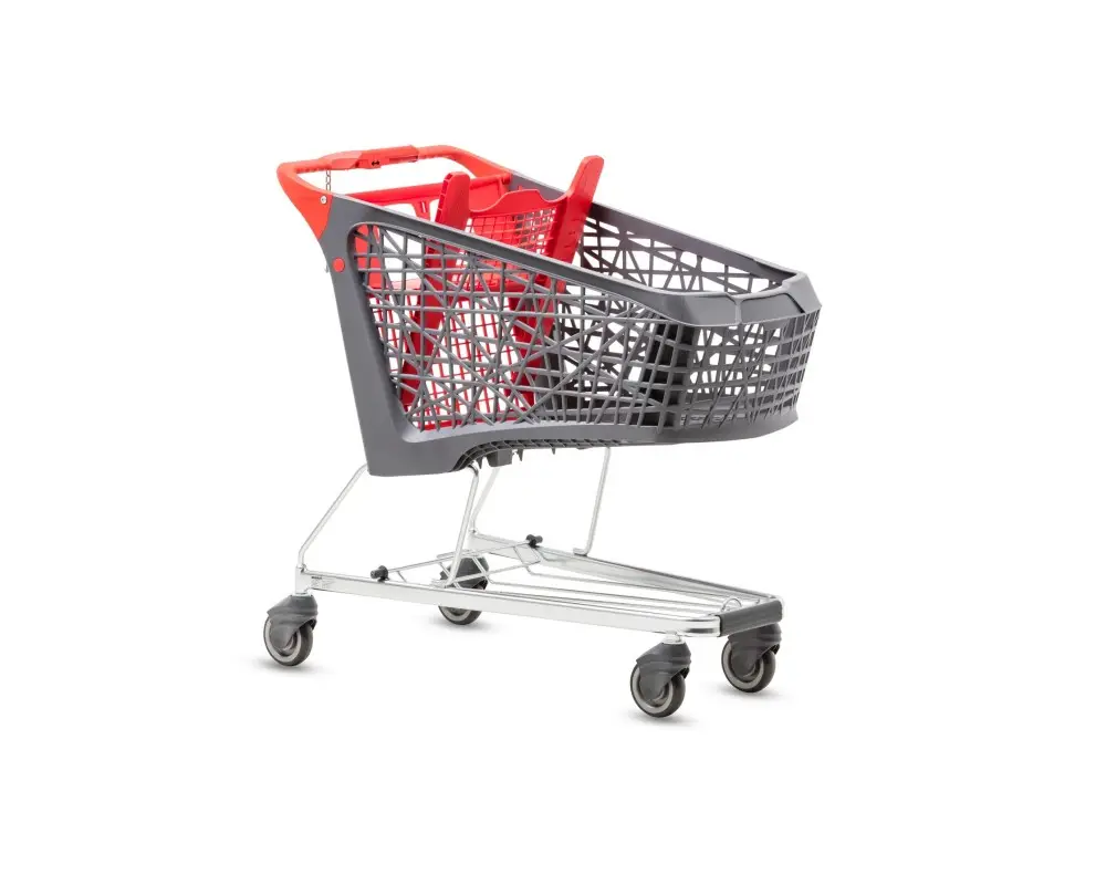 XGMT Multifunktions-Supermarkt Push Cart Shopping Handwagen Wagen zum Verkauf
