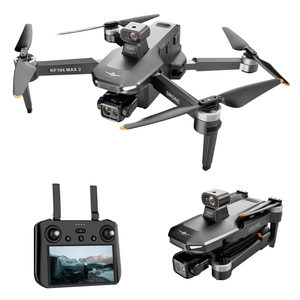 โดรนสี่ใบพัดควบคุมด้วยระบบไวไฟ FPV พับได้4K กล้อง HD สองสิ่งกีดขวางการหลีกเลี่ยงการไหลของแสงตำแหน่งโดรน RTF 6กม. - Product Image 1