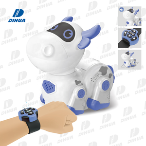 Niedliche Cartoon Kuh Spielzeug Roboter Uhr Fernbedienung Rc Programmier roboter Spielzeug Go Ahead Funktion mit Licht und Ton