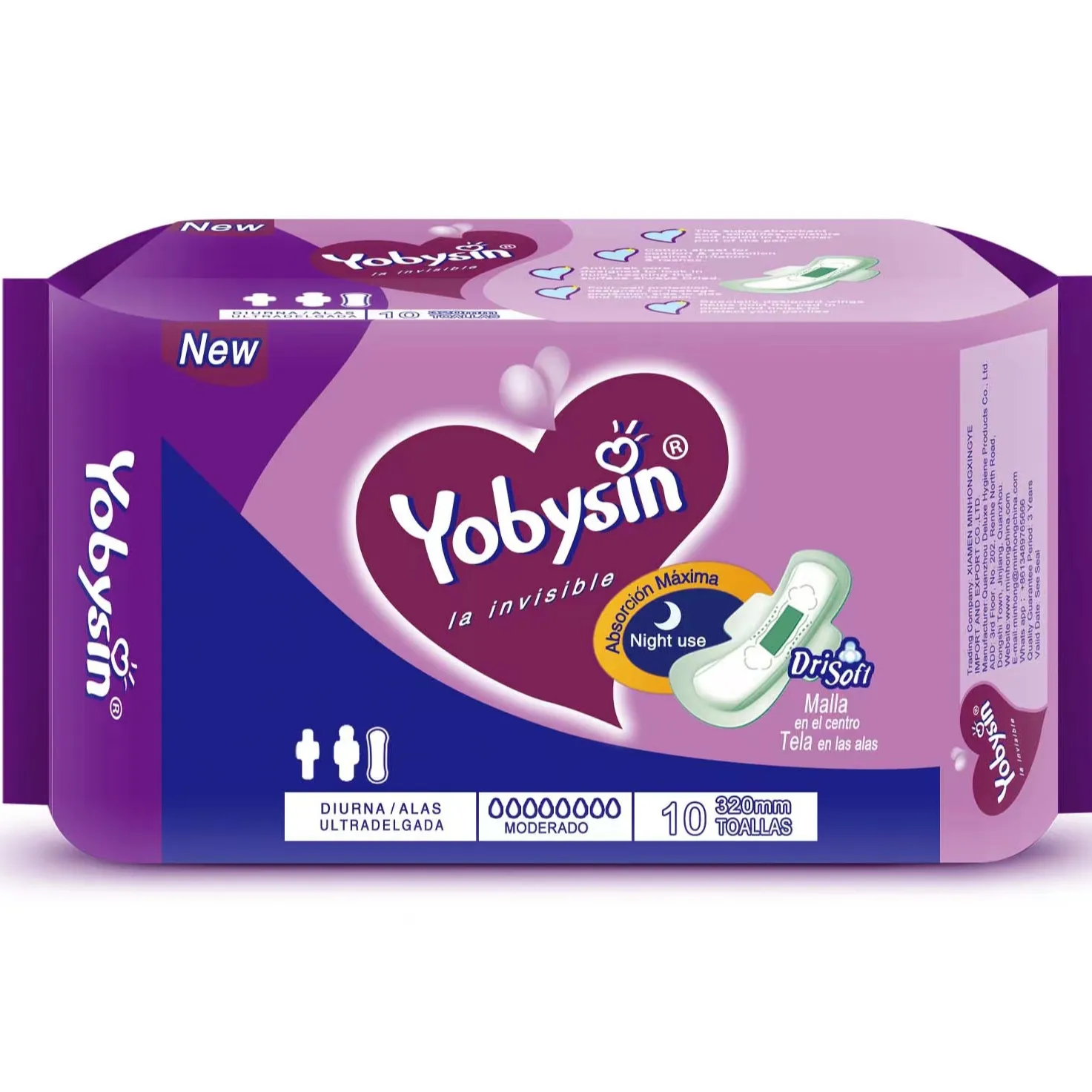 Yobysin NIght Use Period Watte pads Damen hygiene produkte Einweg-Mutterschaft spads für den einmaligen Gebrauch