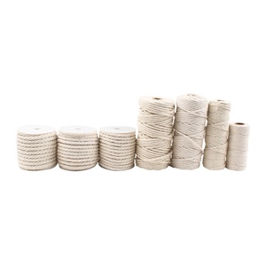 Cream White Macrame Twine Rope <strong>2</strong> <strong>3</strong> <strong>5</strong> 6 8 10mm Twisted String Cotton <strong>Cord</strong> for Handmade Craft DIY Home Accessory Gift Packaging - Product Image 4