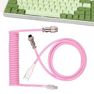 定制各种颜色的C形Usb usb-c圆盘形游戏键盘电缆和机械键盘电缆 - Product Image 4