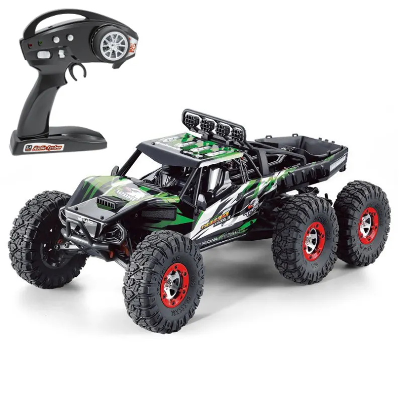 ZIGOTECH 1:12 Scala 60KM 4Wd Rtr Telecomando Brushless Monster Off Road Pick-Up Short Course 6X6 Rc Camion