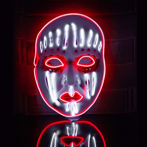 LED กระพริบ Slipknot โจอี้หน้ากากสำหรับ Slipknot โจอี้สว่างขึ้นหน้ากากปาร์ตี้หน้ากากเต็มหน้า - Product Image 1
