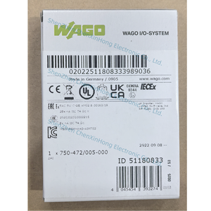 WAGOS 750-472/005-000 2AI <strong>Analog</strong> <strong>Input</strong> <strong>Module</strong> 750 472 2-channel <strong>Analog</strong> <strong>Input</strong> Single-ended I/O System Extreme 750-472/005-000 - Product Image 1