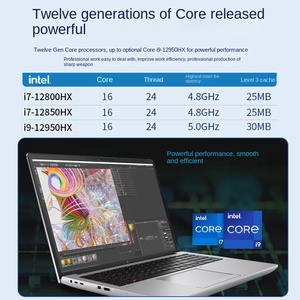 HP/ ZBook Fury 16G9新しいG10モバイルグラフィックスワークステーション3Dデザインモデリングレンダリングシミュレートされたノートブック - Product Image 2
