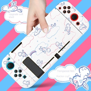 เทรนด์ใหม่ Nintendo Switch ปลอกป้องกันโอแอลอีดีเคสนิ่ม TPU พิมพ์ลายผิวนอกป้องกันเต็มรูปแบบอุปกรณ์เสริมสำหรับเกม - Product Image 3