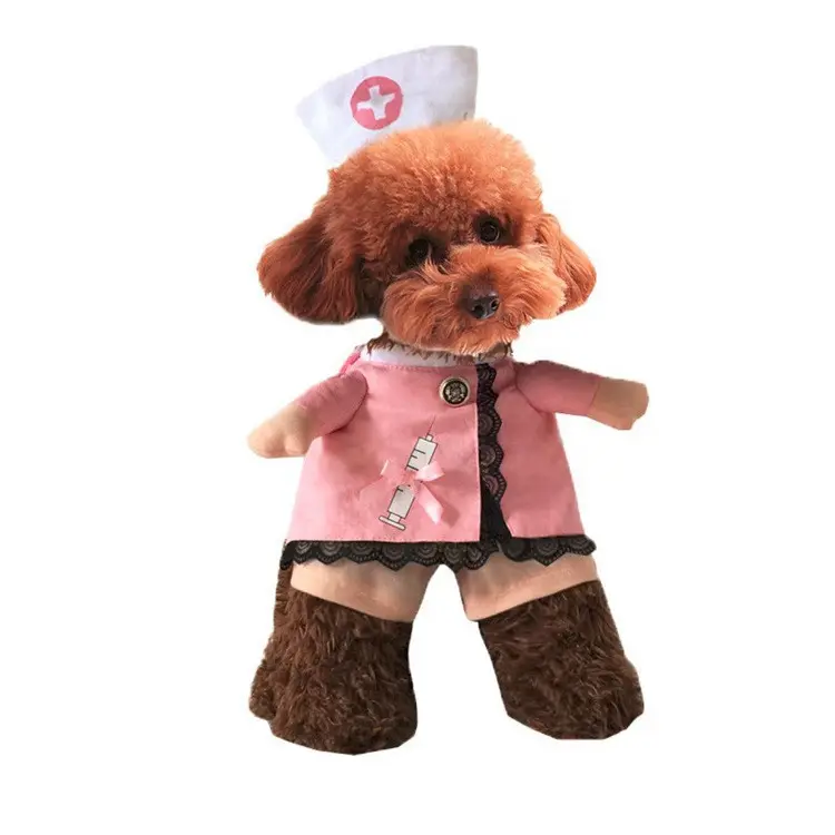 Infirmière costumes pour chiens vêtements pour animaux de compagnie animaux filles sexy costume de chien