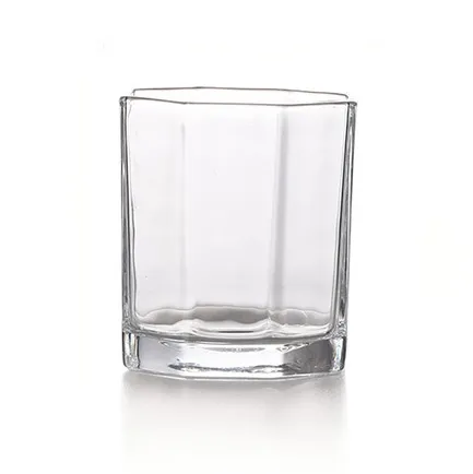 Wholesale Luminarc Octagonal Short Straight Water Cup 170ml Rock Glass Whiskey Vodka Juice Drinks Tumbler Drinking Glassware