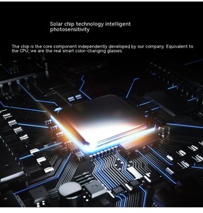 2025 Nueva Tecnología TR90 marco lente de vidrio templado 0,1 CAMBIO DE Color rápido gafas de sol fotocromáticas Chip de computadora gafas de sol - Product Image 5