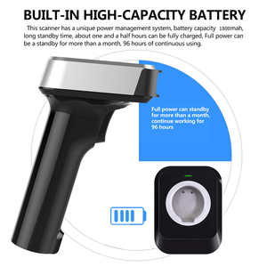 Wireless Barcode <strong>Scanner</strong> 2D Handheld <strong>Bar</strong> <strong>Code</strong> Reader <strong>Scanner</strong> Cordless Automatic <strong>Bar</strong> <strong>Code</strong> <strong>Scanner</strong> With Screen Display - Product Image 5
