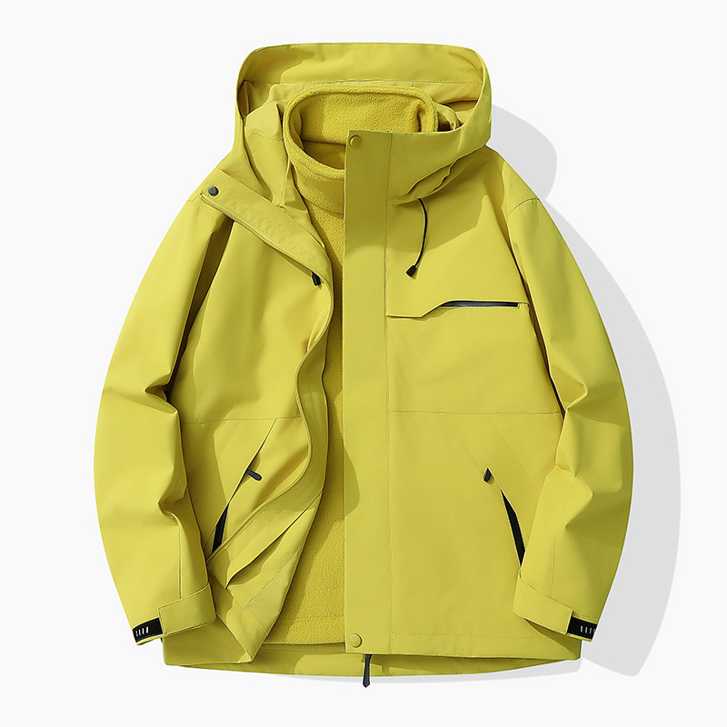 doublure intérieure unisexe jaune citron amovible