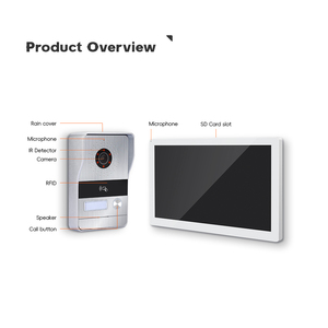 Sistema de intercomunicación de entrada de video WiFi inalámbrico inteligente tuya de 10 pulgadas 1080p - Product Image 3