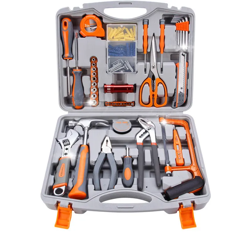 2022 Hot Selling 92 Pcs Household Hand Tools Set With Wrench Pliers Hammer Screwdriver