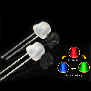 Juhong <strong>LED</strong> 5mm Strawhat <strong>RGB</strong> Slow Flashing Flicker Tri-Color <strong>5</strong> <strong>mm</strong> Straw Hat Light Emitting <strong>LED</strong> Diode Free Sample - Product Image 4