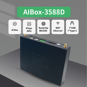 YISHENG AIBOX3588D Rockhip RK3588 Mini ordenador 6Tops NPU RS485 Fanless Embedded Industrial AI Computing Box para Edge Computing - Product Image 3