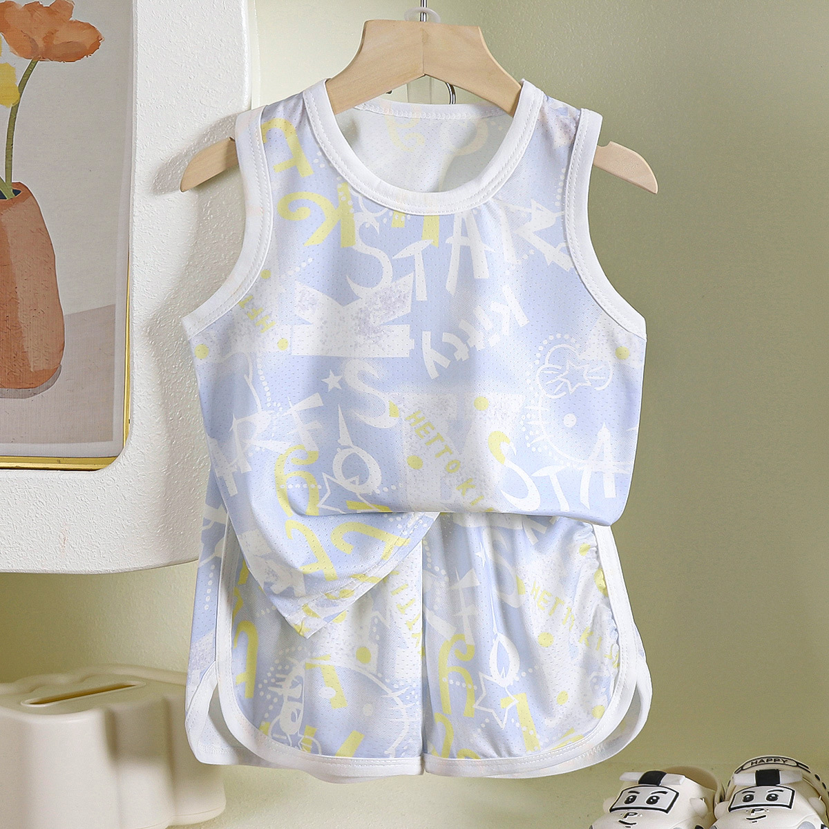 Costume gilet camouflage bleu X-5