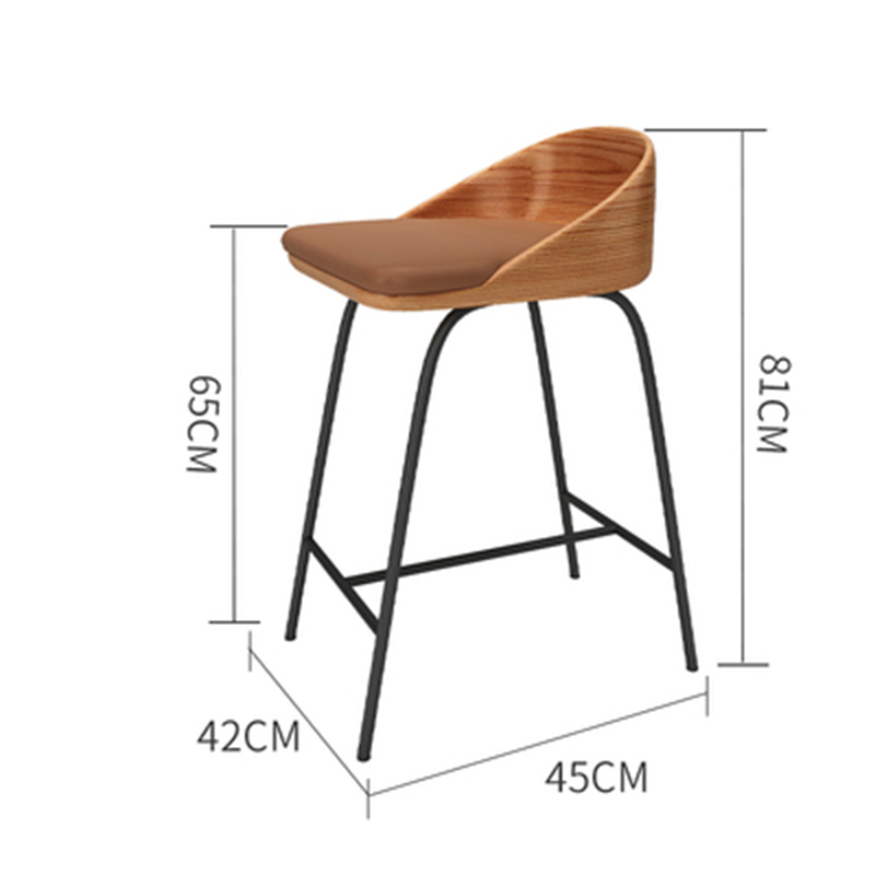 Silla de bar (marrón)