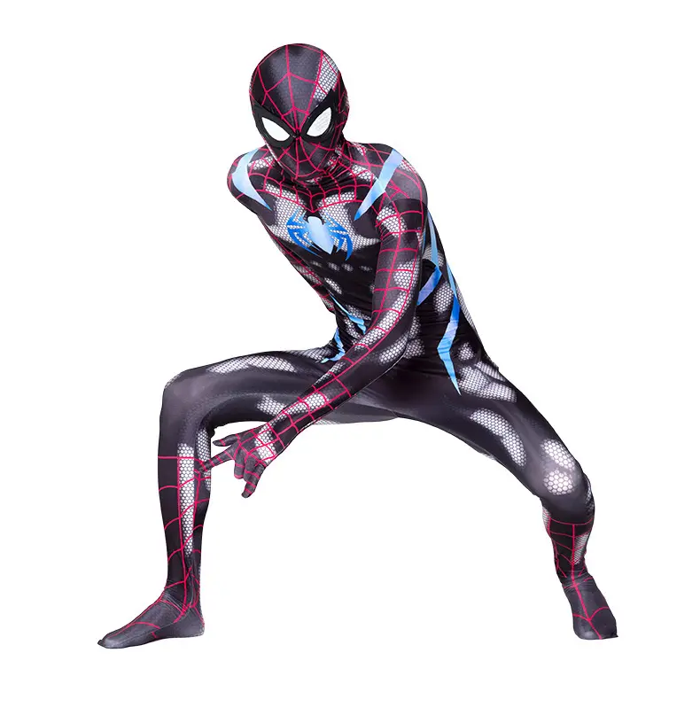 Disfraz de Spiderman para adultos, fiesta de Halloween secreto para traje de guerra, venta al por mayor